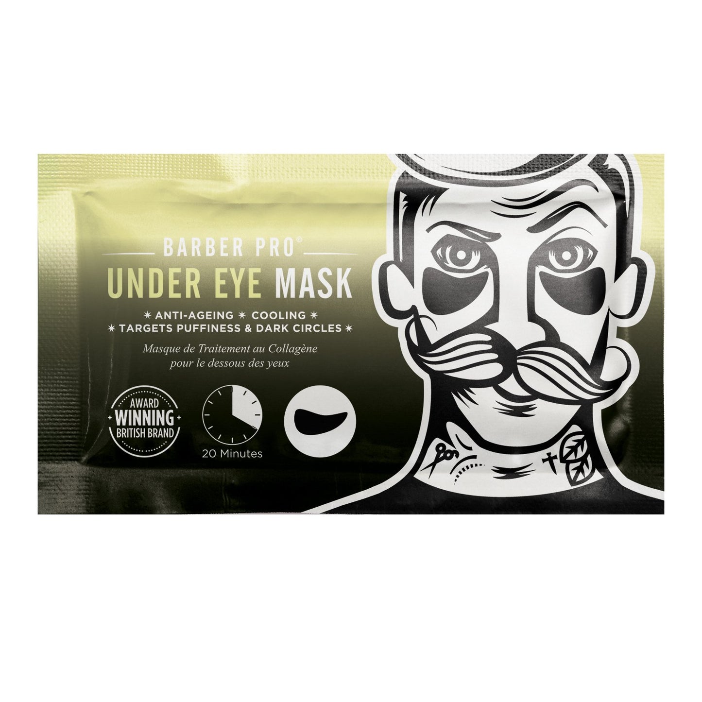 BarberPro Under Eye Mask with Activated Charcoal