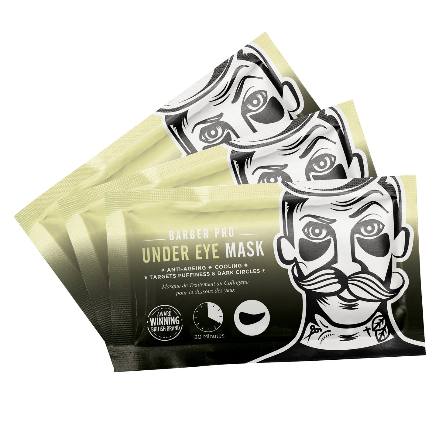 BarberPro Under Eye Mask with Activated Charcoal