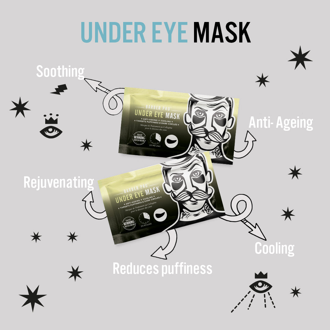 BarberPro Under Eye Mask with Activated Charcoal