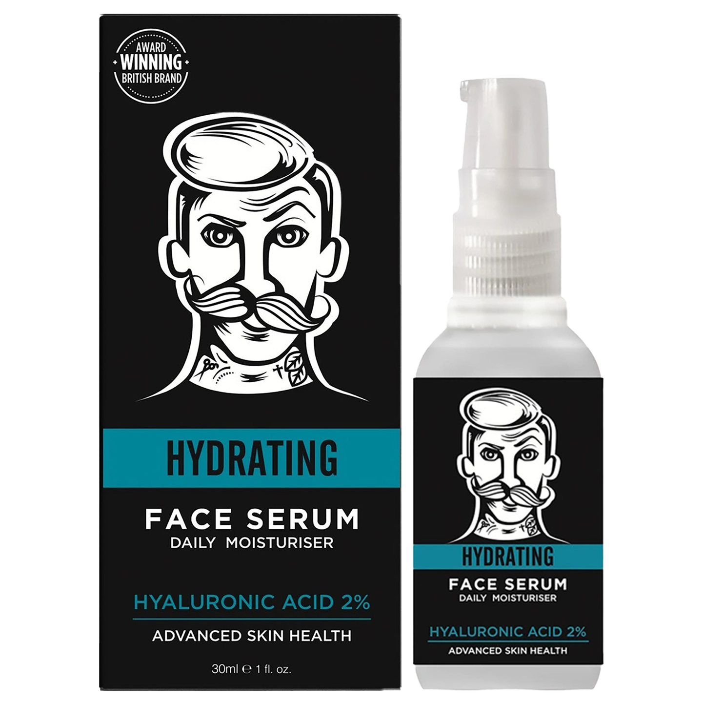 BarberPro HYDRATING Hyaluronic Acid 2% Face Serum 30ml