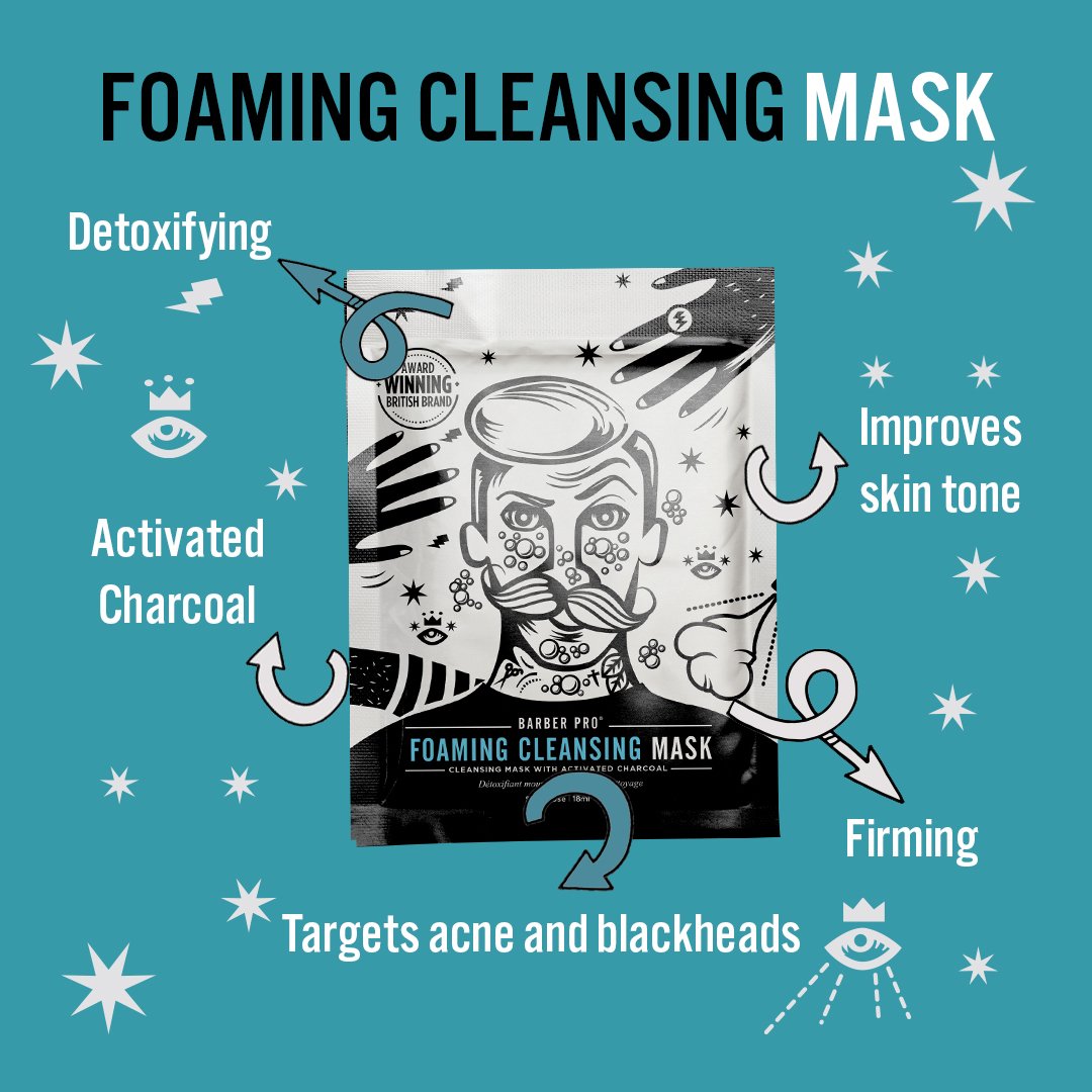 BarberPro Foaming Cleansing Mask 20ml