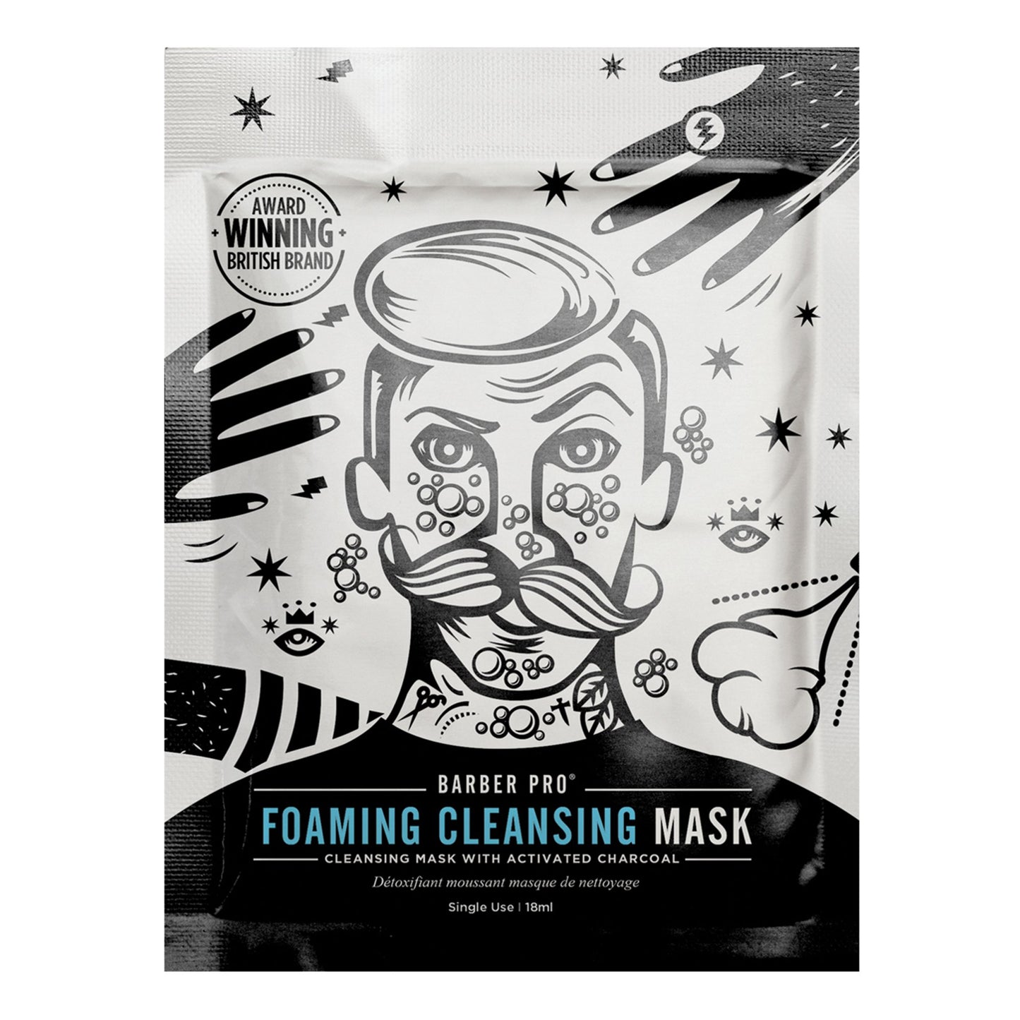 BarberPro Foaming Cleansing Mask 20ml